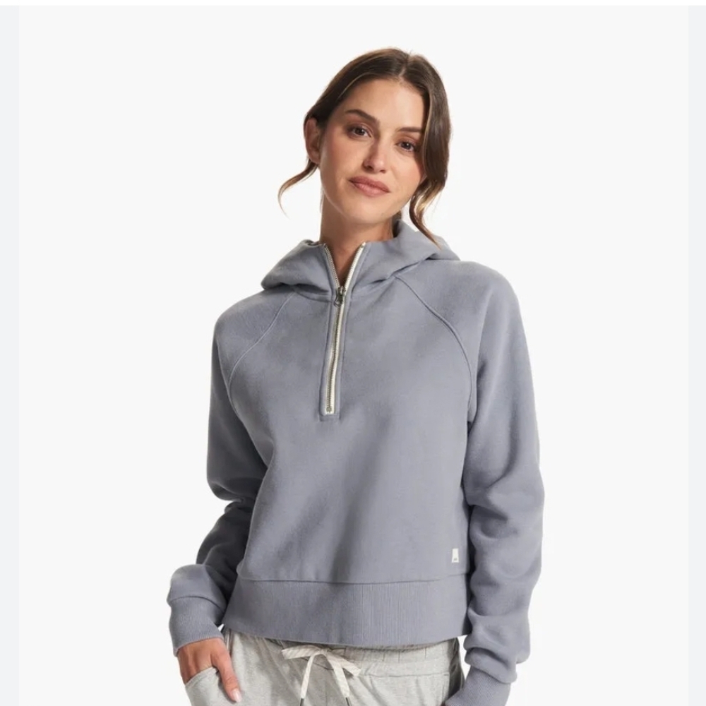 Vuori Womens Sweatshirt Restore Half Zip Hoodie